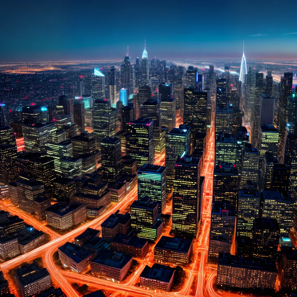 cidade futurista arranha ceu neon 1 cidade futurista arranha ceu neon 1