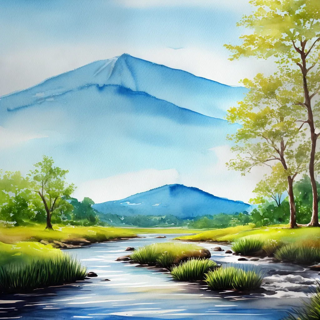 aquarela opaco contraste pintura