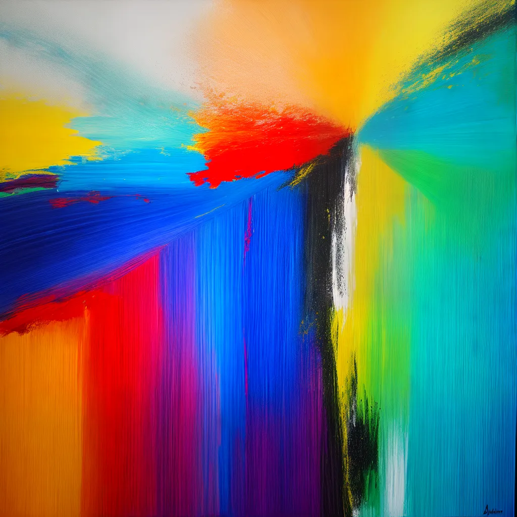 pintura abstrata cores vibrantes posmoderna pintura abstrata cores vibrantes posmoderna