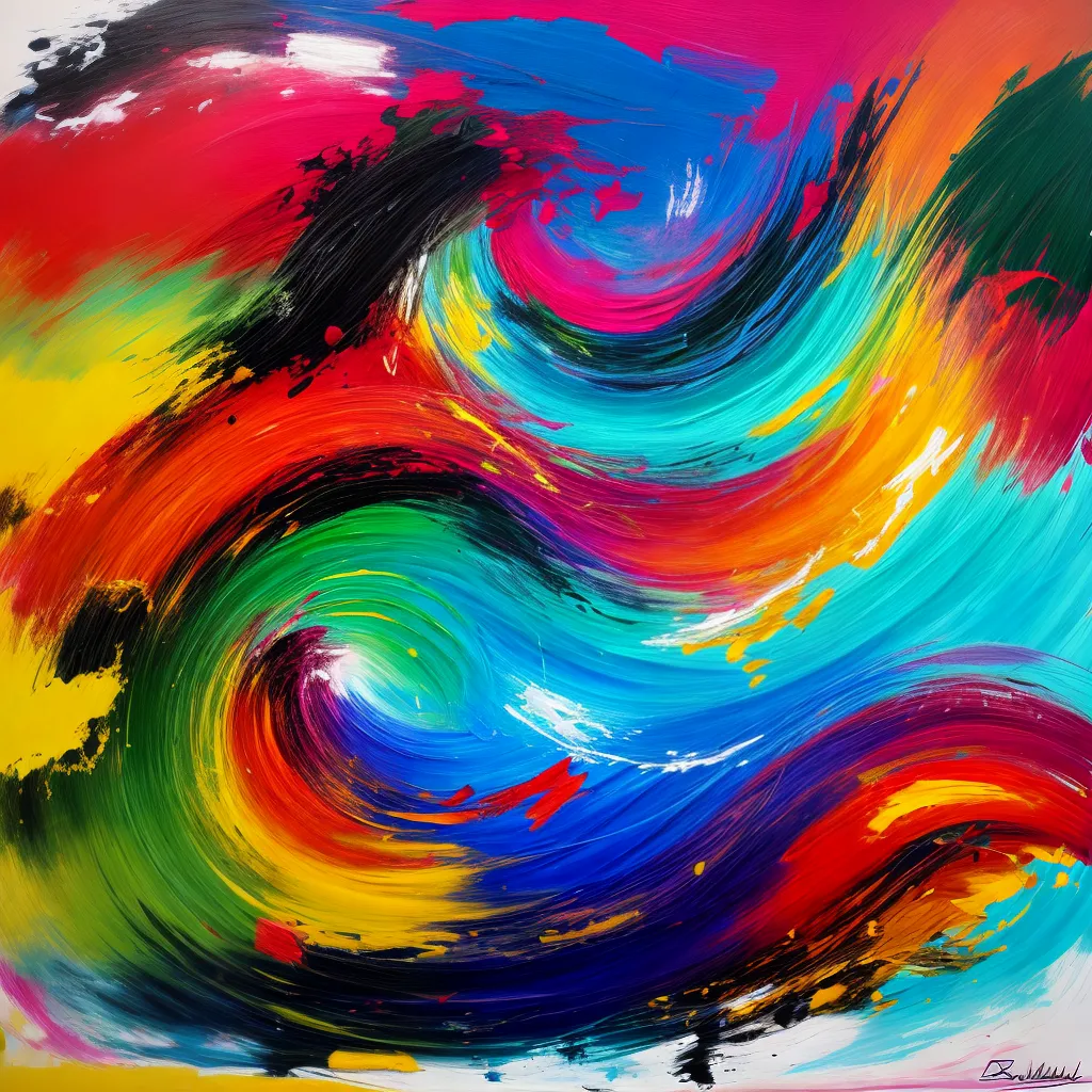 pintura vibrante ecletica cores abstrato pintura vibrante ecletica cores abstrato