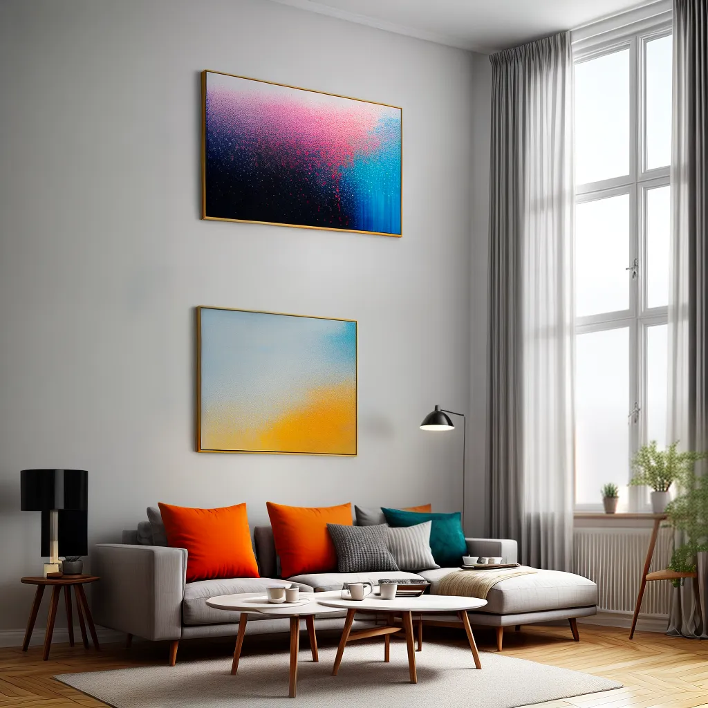 sala estar pintura abstrata colorida 1 sala estar pintura abstrata colorida 1