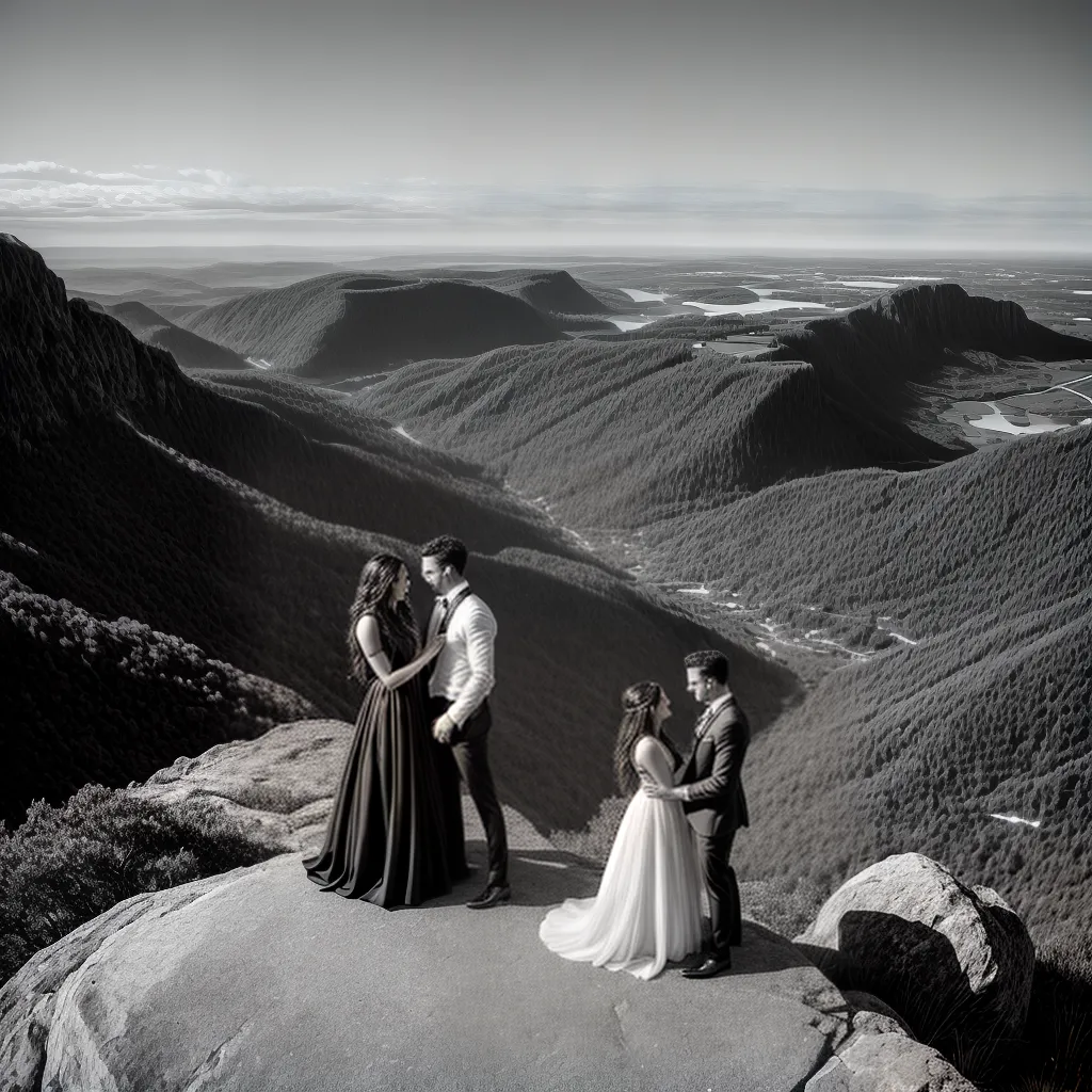 casal cliff paisagem romantico casal cliff paisagem romantico