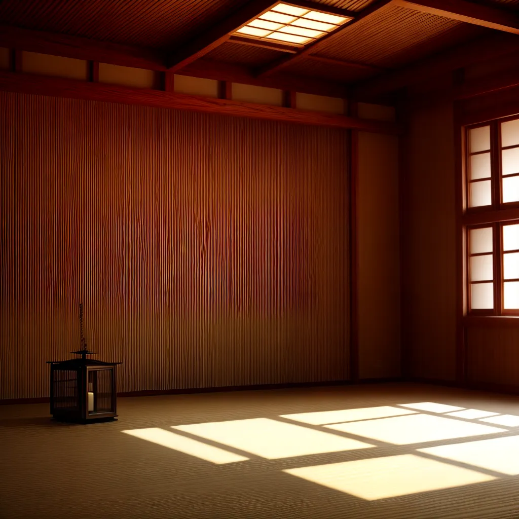 dojo japones luz ambiente marcial dojo japones luz ambiente marcial