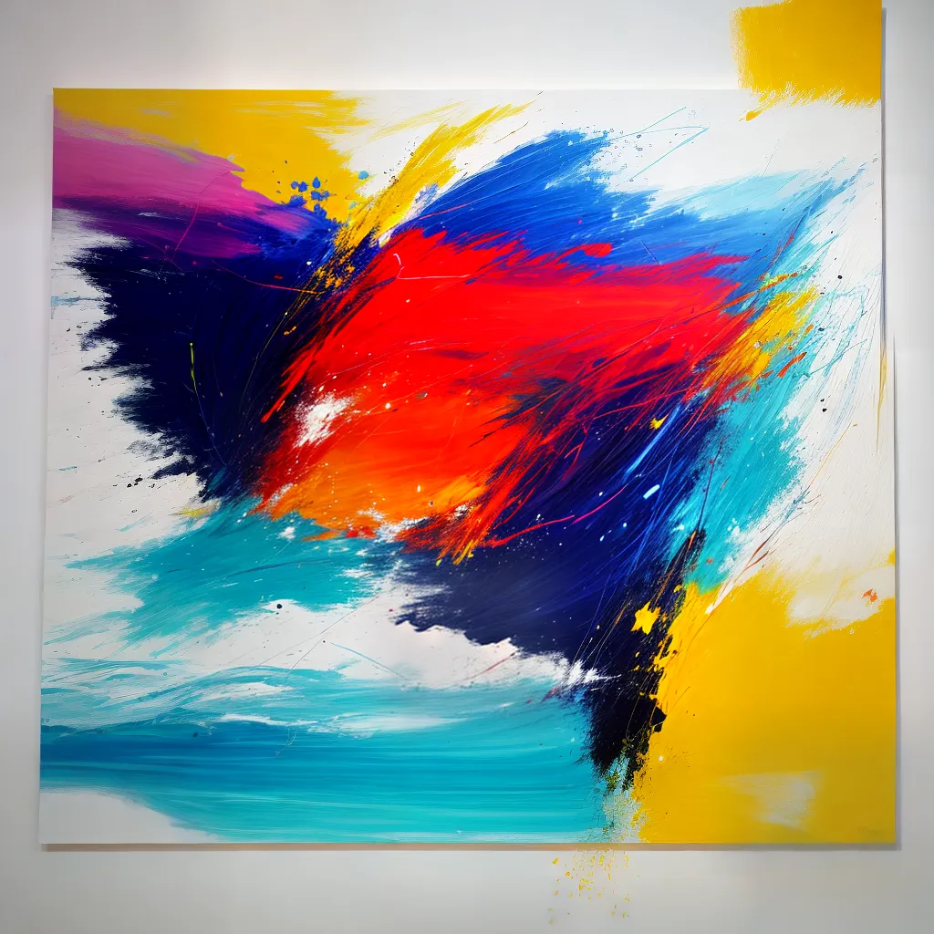 pintura abstrata vibrante formas cores pintura abstrata vibrante formas cores