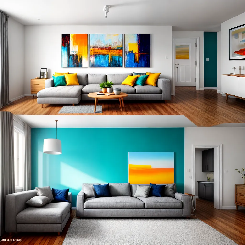 sala estar pintura abstrata colorida 2 sala estar pintura abstrata colorida 2