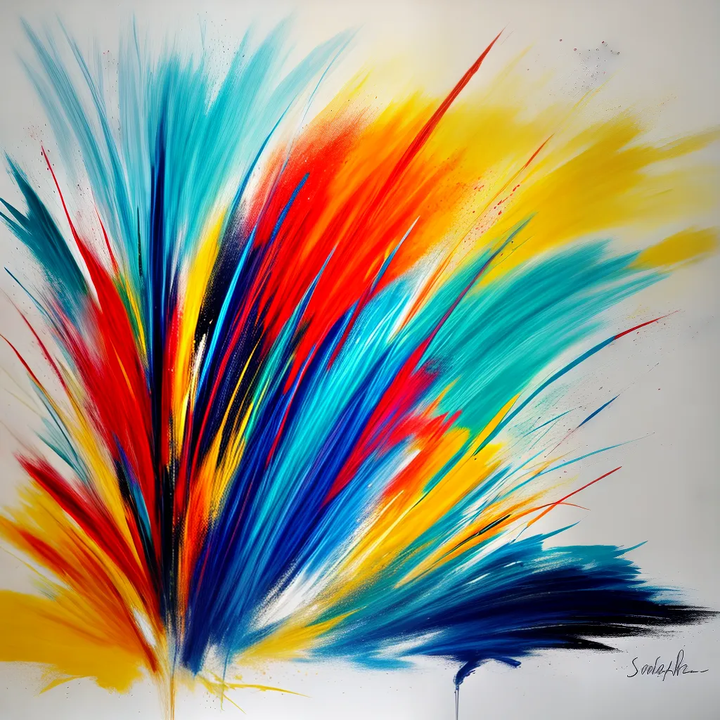 pintura abstrata cores vibrantes movimento pintura abstrata cores vibrantes movimento