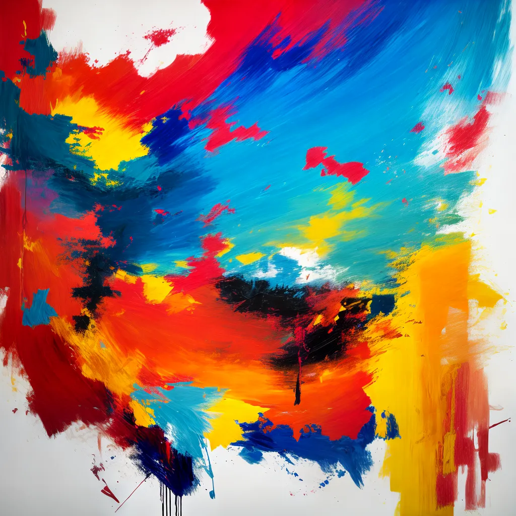 pintura abstrata vibrante geometrica pintura abstrata vibrante geometrica