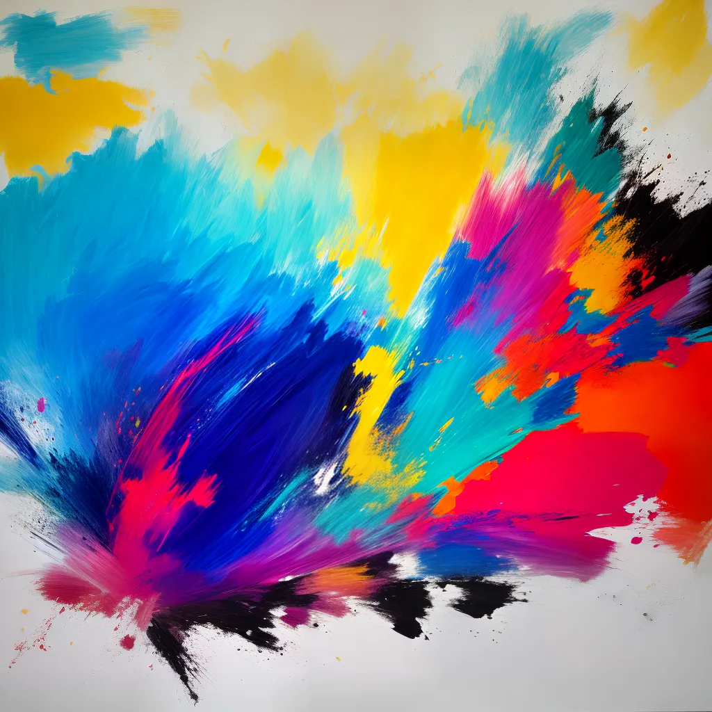 pintura abstrata vibrante formas geometricas pintura abstrata vibrante formas geometricas