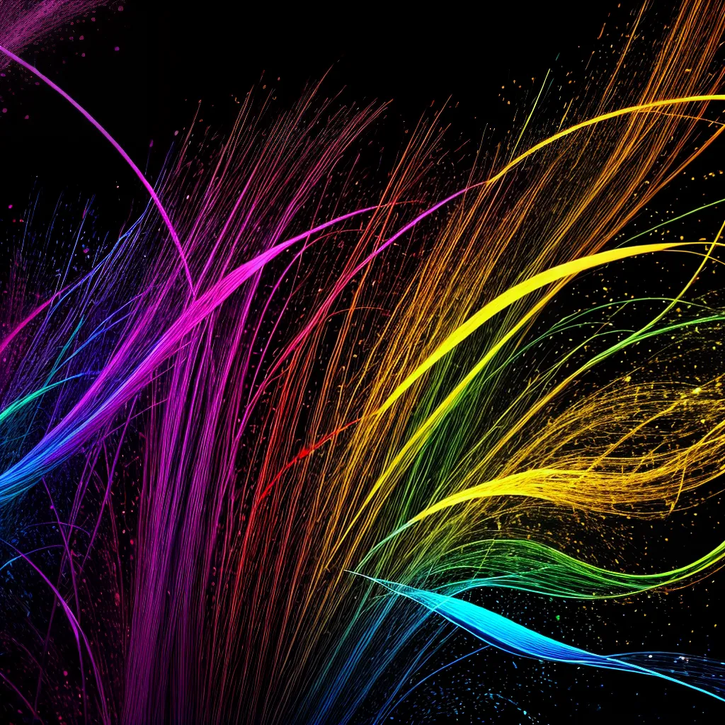 notas musicais coloridas fundo preto notas musicais coloridas fundo preto