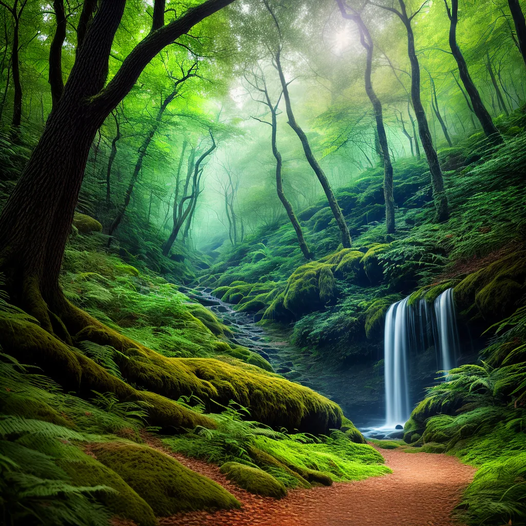 pintura floresta misteriosa simbolos