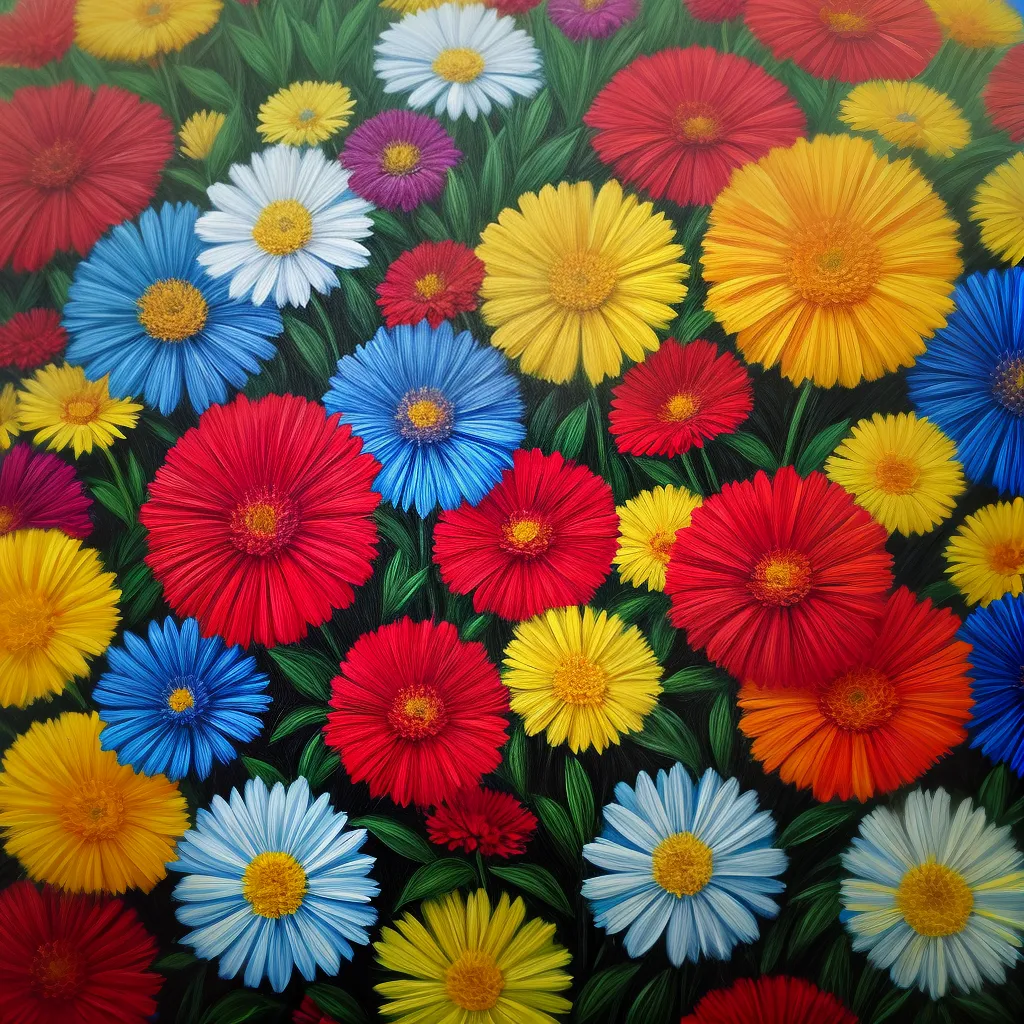 pintura buque flores simbolismo