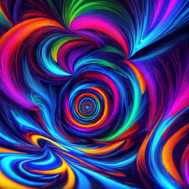 arte ilusao optica cores geometricas
