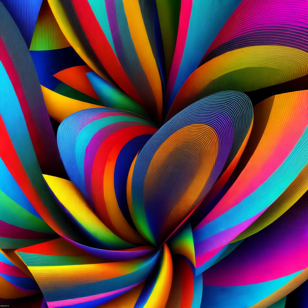 arte ilusao optica formas cores