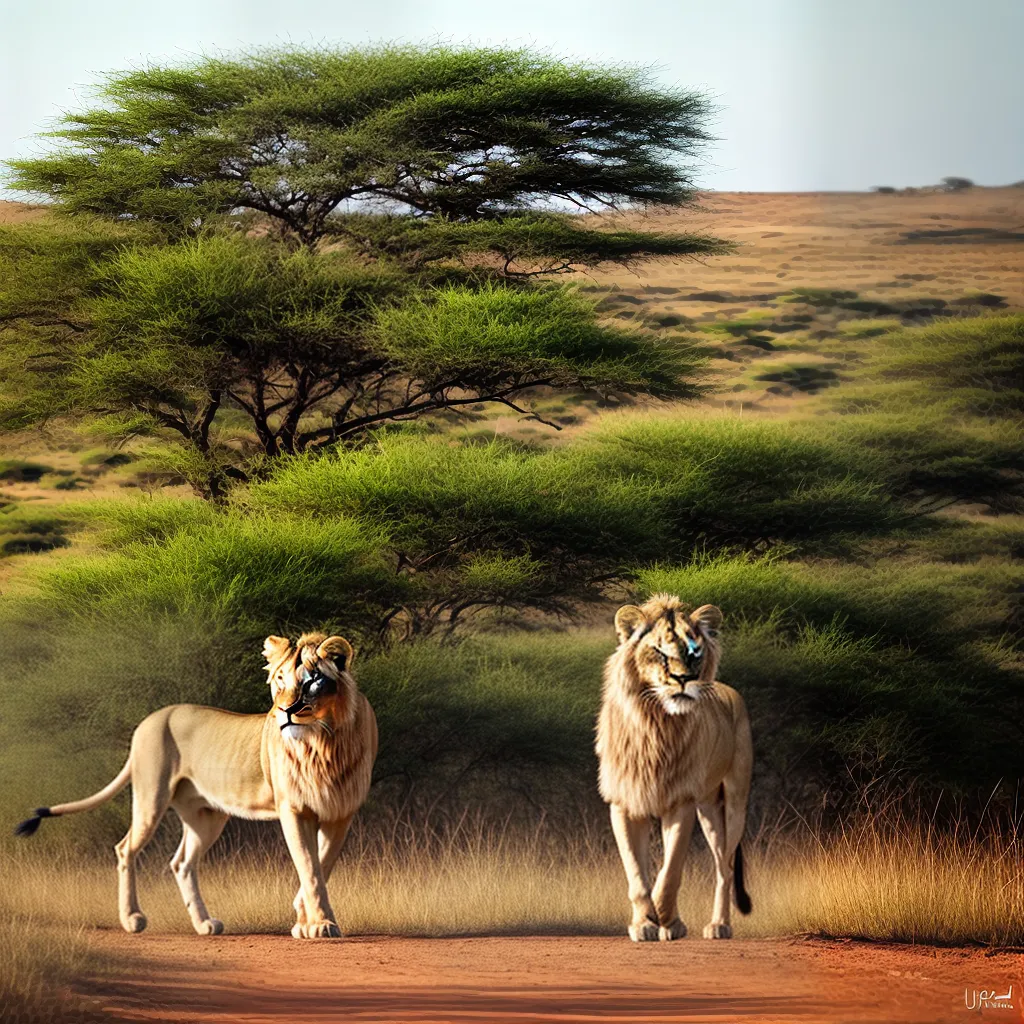 leoa savana africana majestosa leoa savana africana majestosa