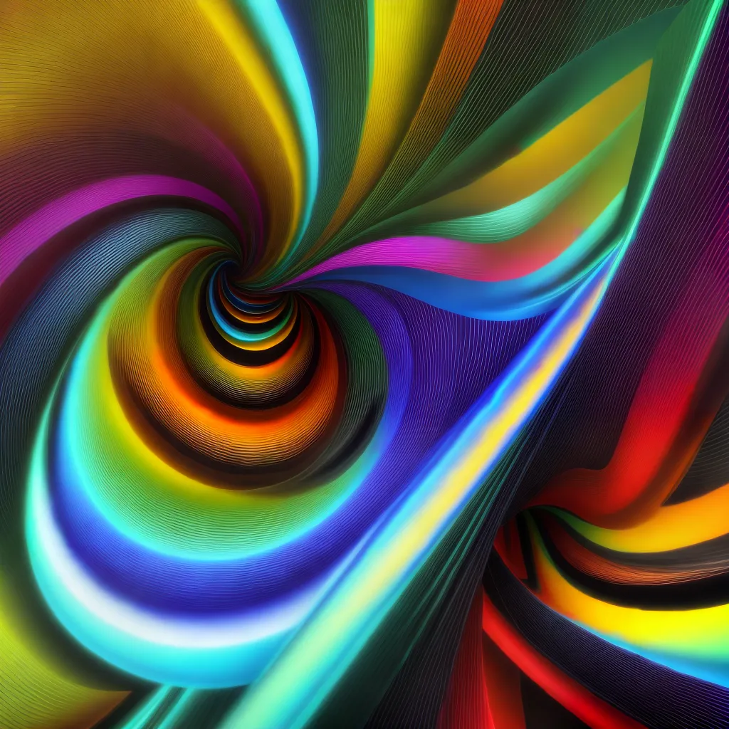 arte op geometrica brilho intenso