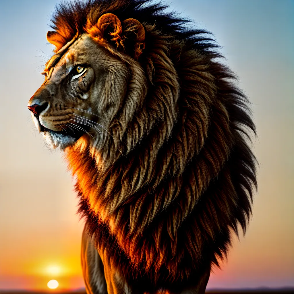 leao por do sol natureza selvagem 1 leao por do sol natureza selvagem 1