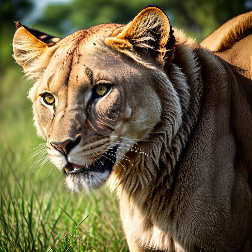leoa savana olhos dourados leoa savana olhos dourados