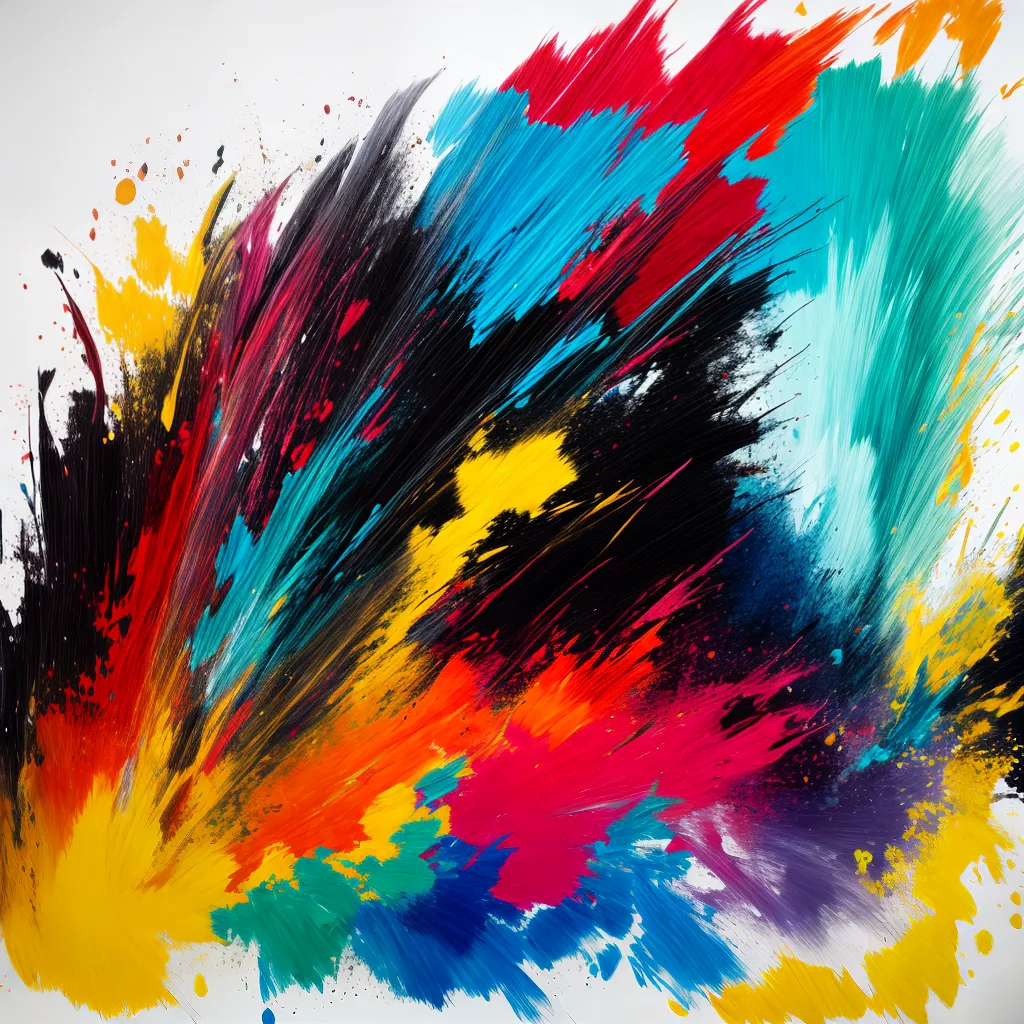pintura abstrata intensa cores vibrantes pintura abstrata intensa cores vibrantes