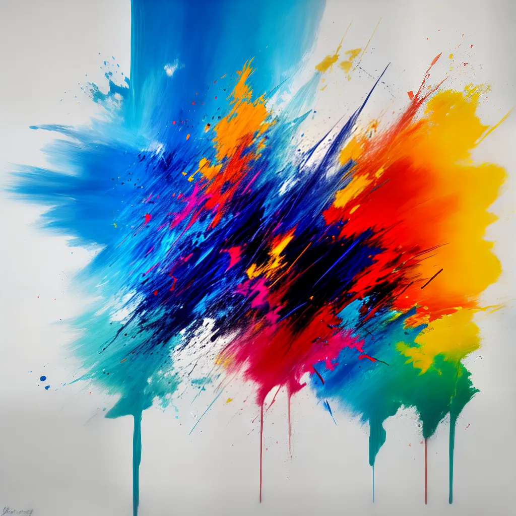pintura abstrata cores intensas pintura abstrata cores intensas