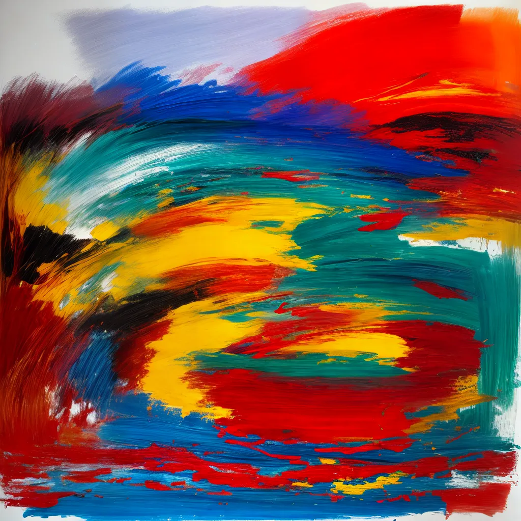pintura abstrata expressionismo cores intensas pintura abstrata expressionismo cores intensas