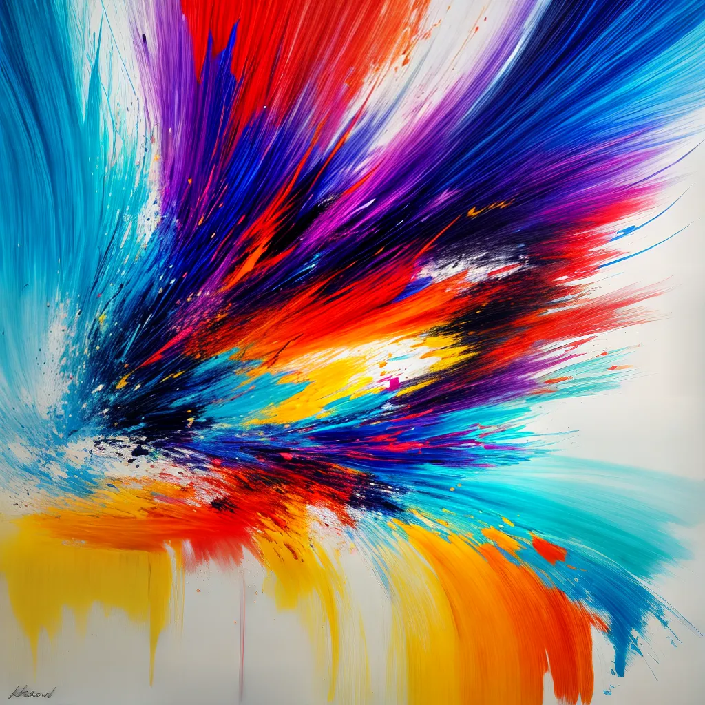 pintura abstrata energia movimento