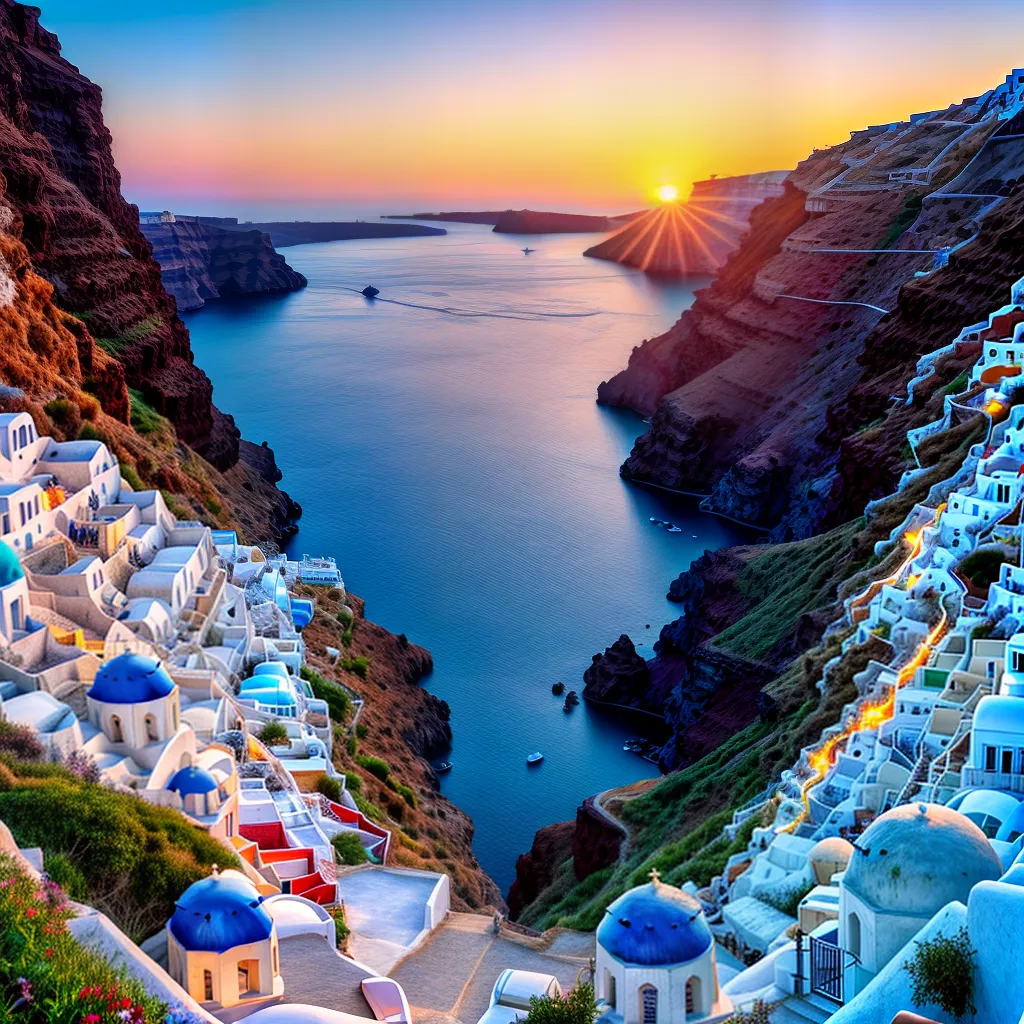 por do sol santorini cliffs ilha por do sol santorini cliffs ilha