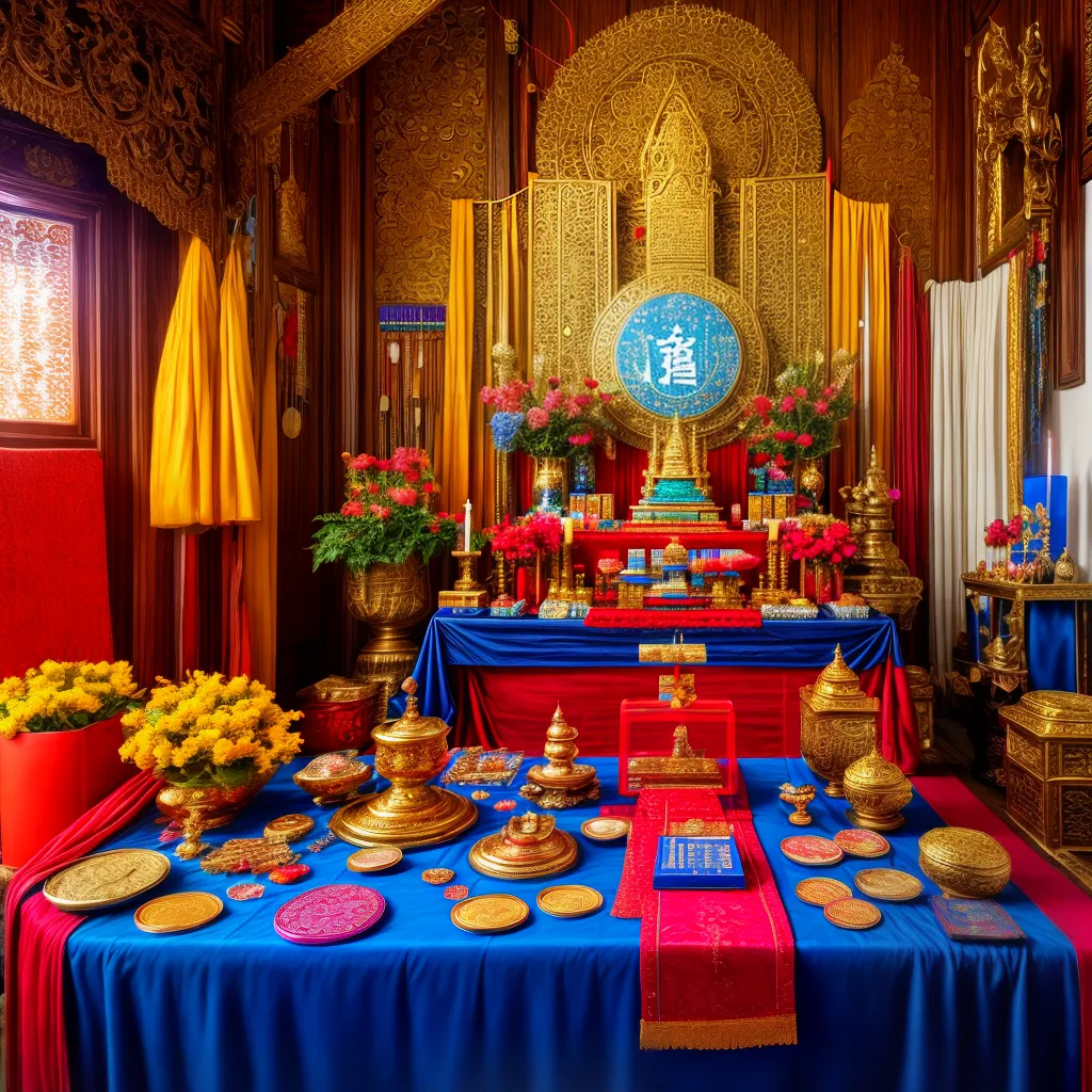 altar feng shui buda cristais amuletos