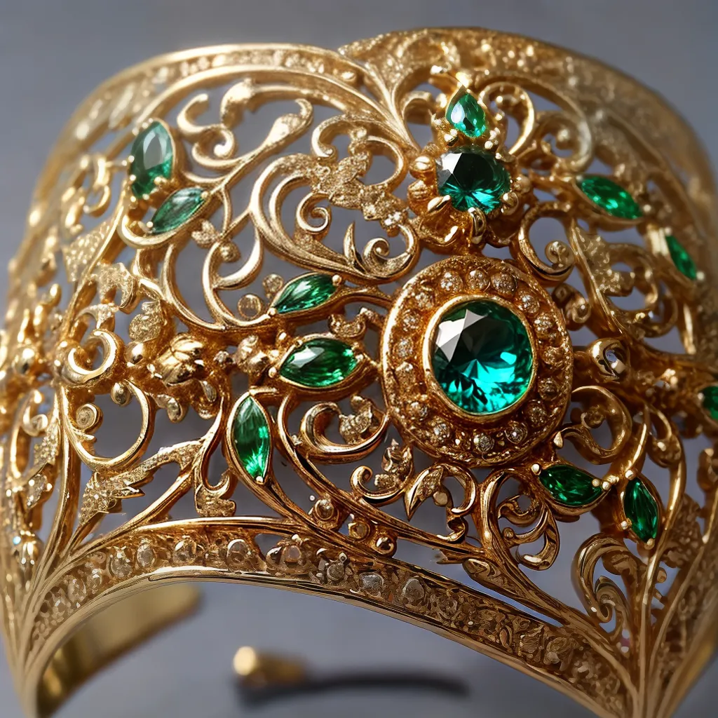 joia art nouveau curvas floral gemstones joia art nouveau curvas floral gemstones
