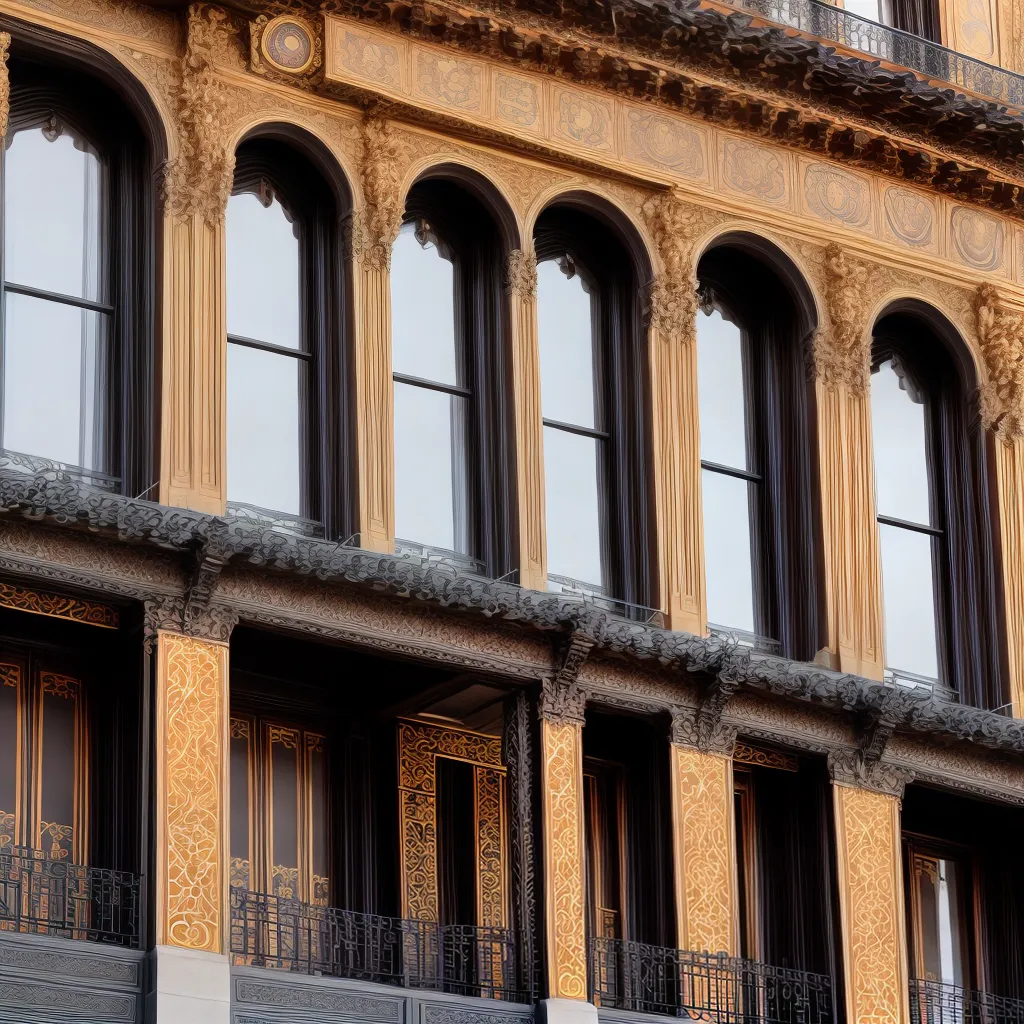 edificio art nouveau fachada ornamentada 2 edificio art nouveau fachada ornamentada 2