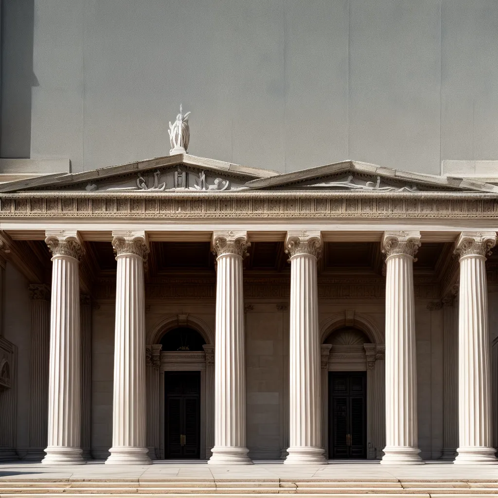 edificio neoclassico colunas detalhes 3