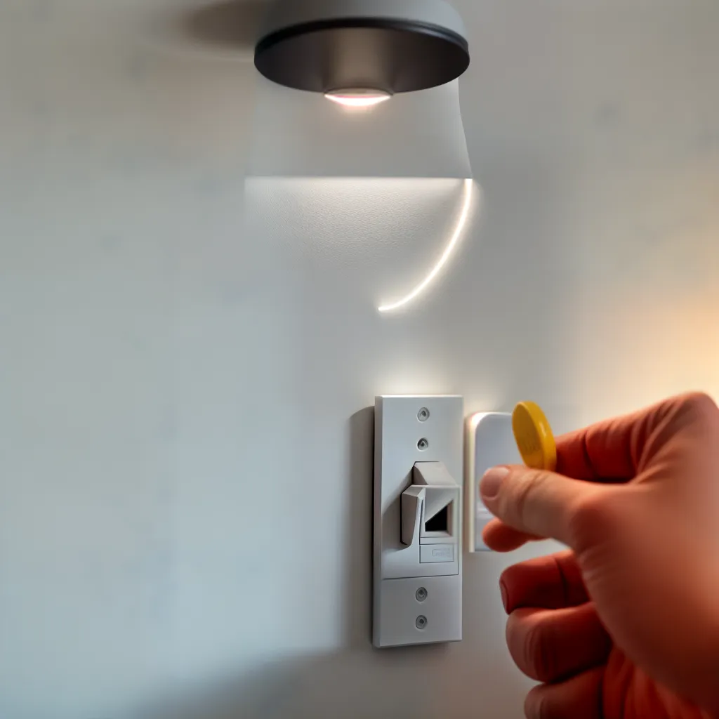luz desligada mao sala iluminada luz desligada mao sala iluminada
