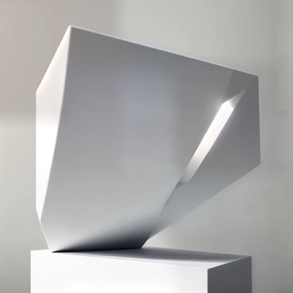 escultura geometrica marmore branco escultura geometrica marmore branco