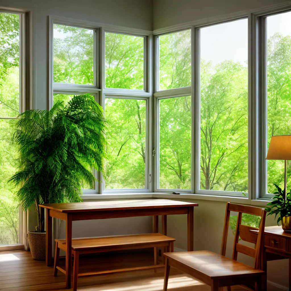 sala sol plantas madeira harmonia