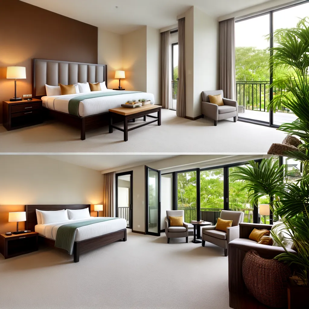quarto hotel feng shui sereno