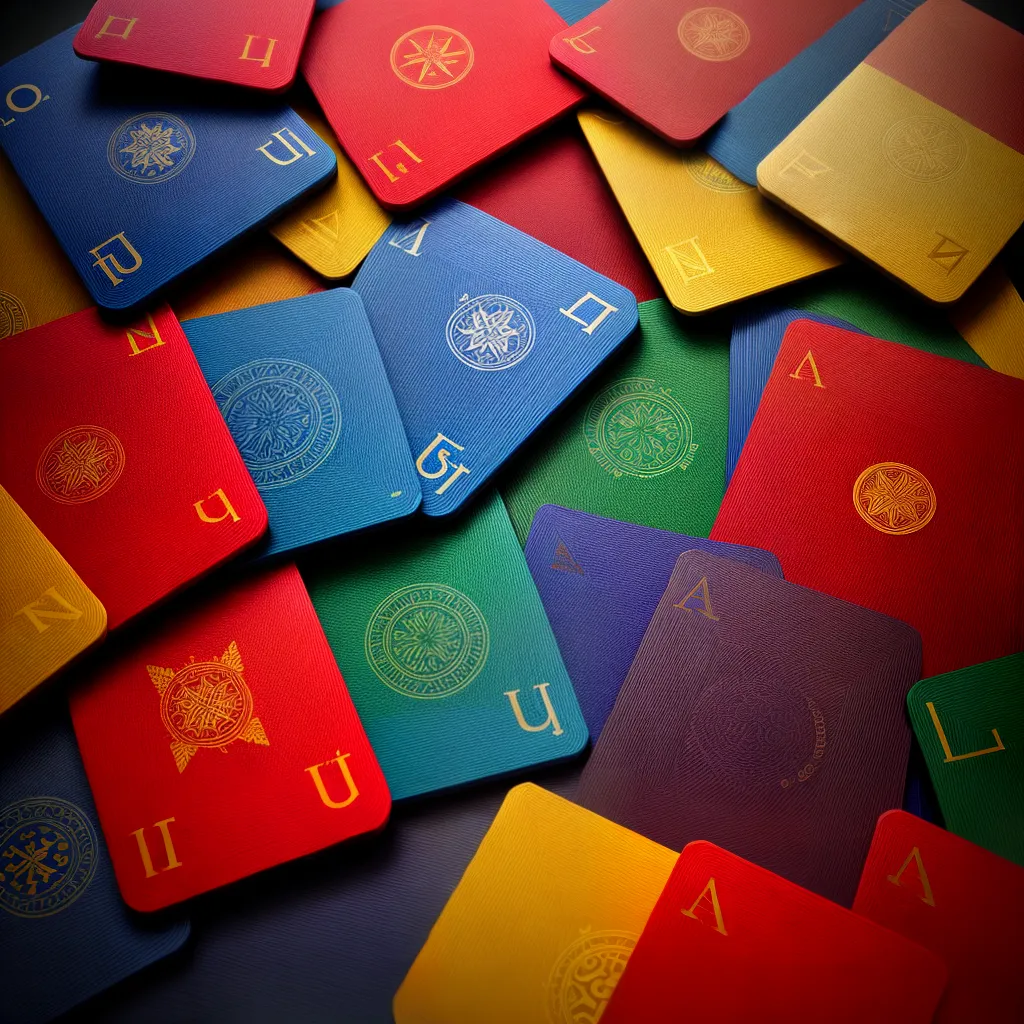 cartas jogos design vibrante cartas jogos design vibrante