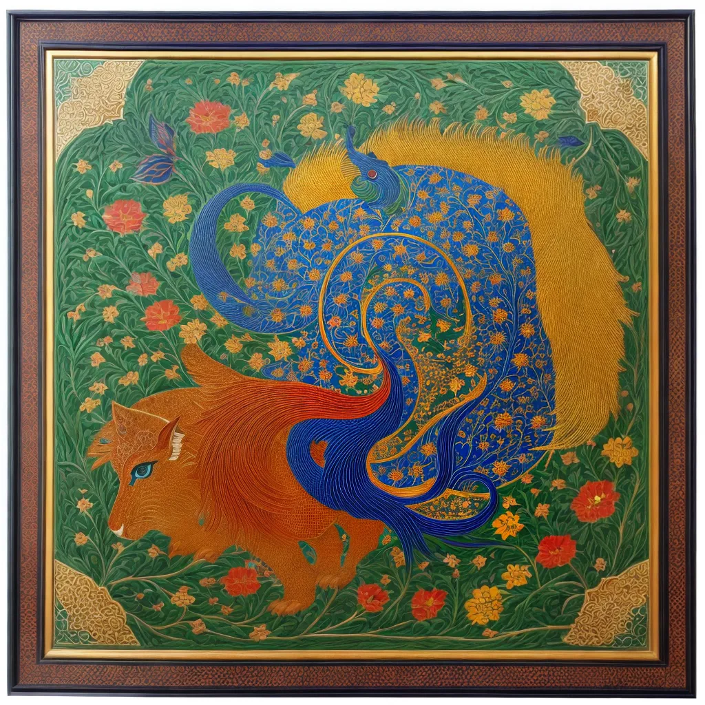 mosaico ceramico persa islamico