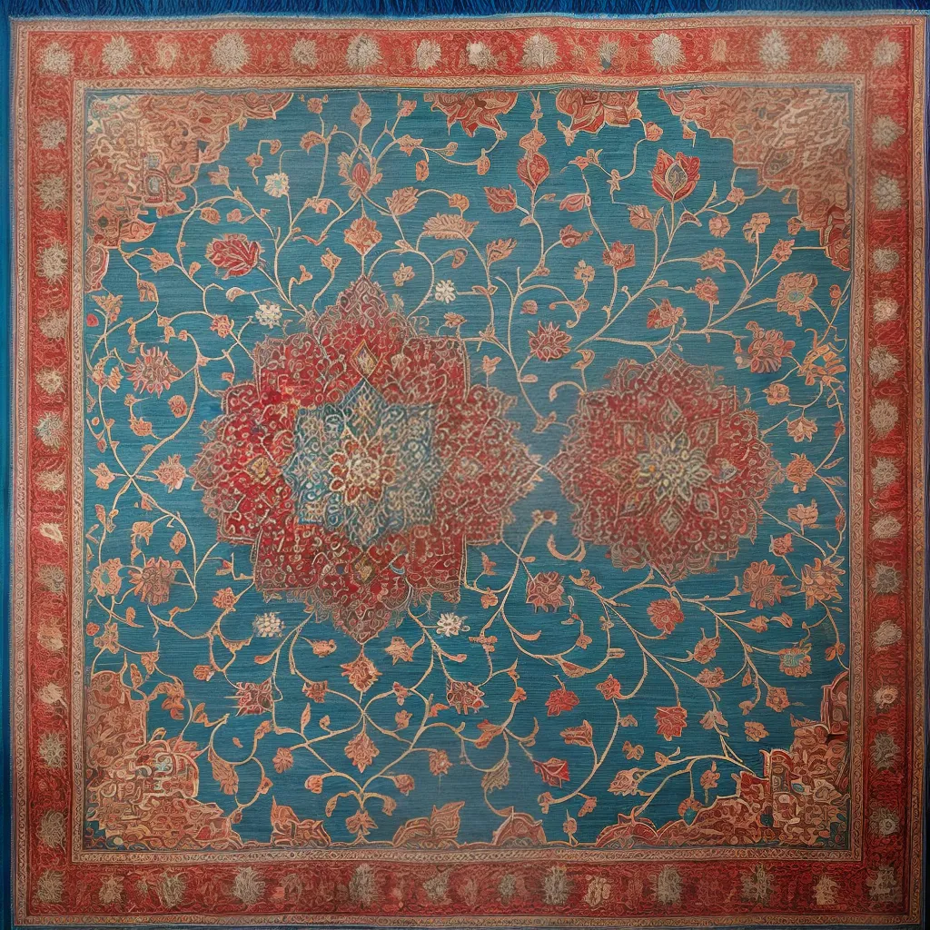 mosaico carpete persa geometrico islamico
