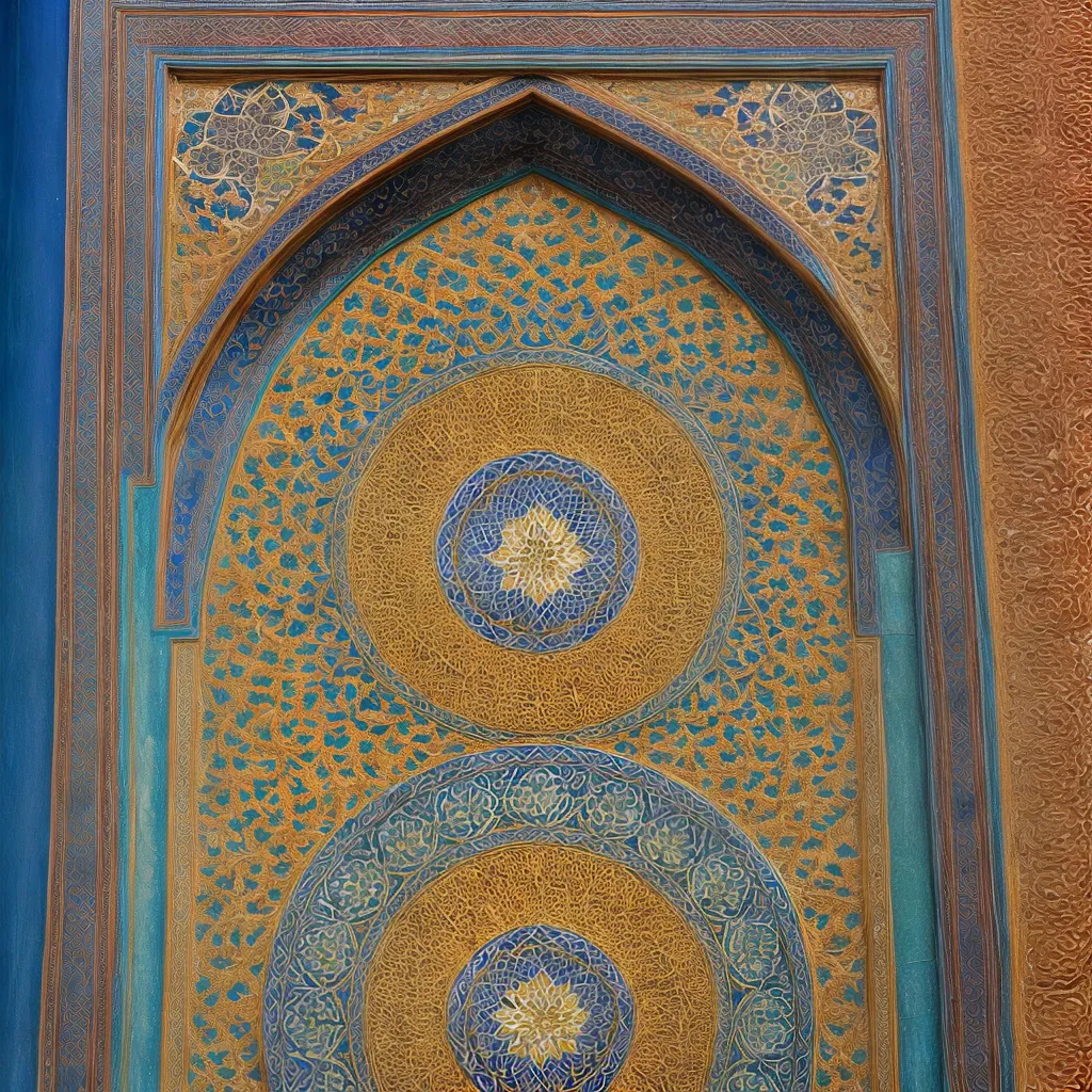 mosaico islamico persa geometrico floral