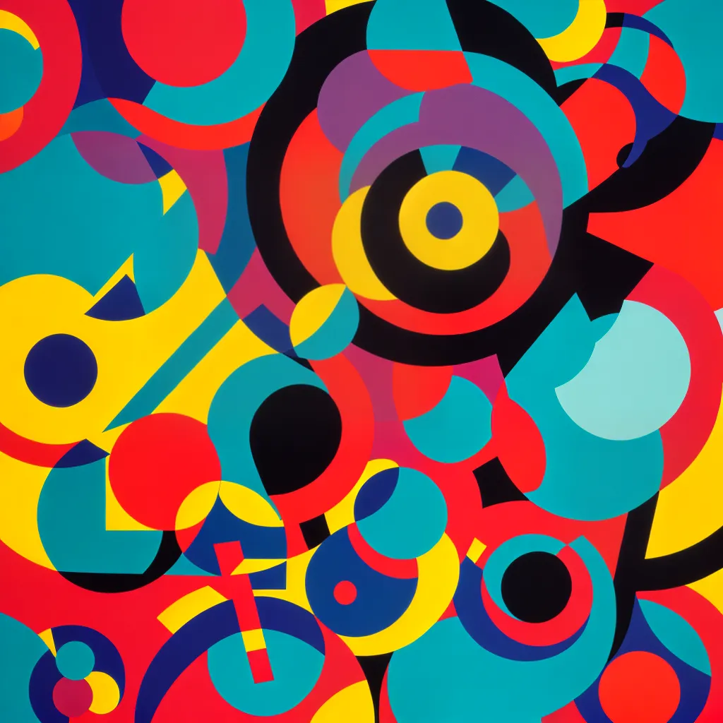 arte geometrica cores energia