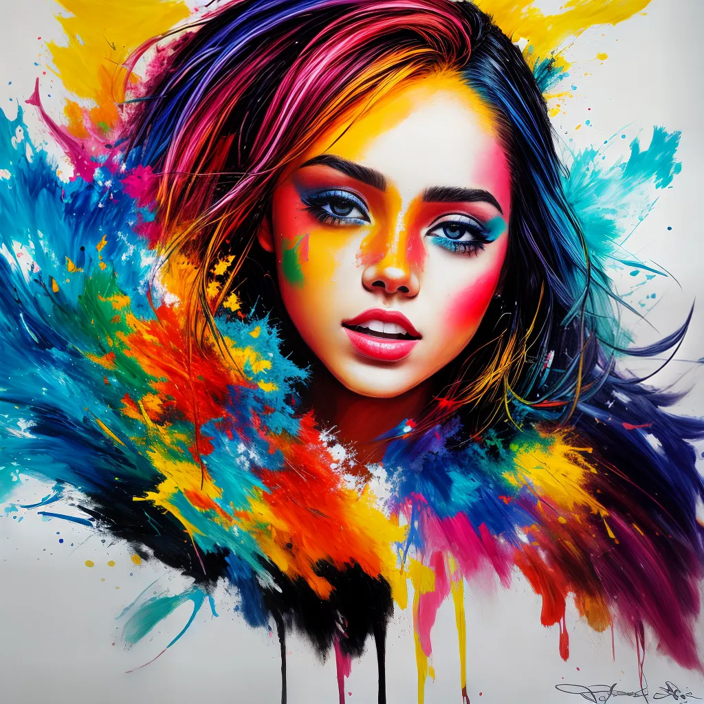pintura vibrante caos cores emocao pintura vibrante caos cores emocao