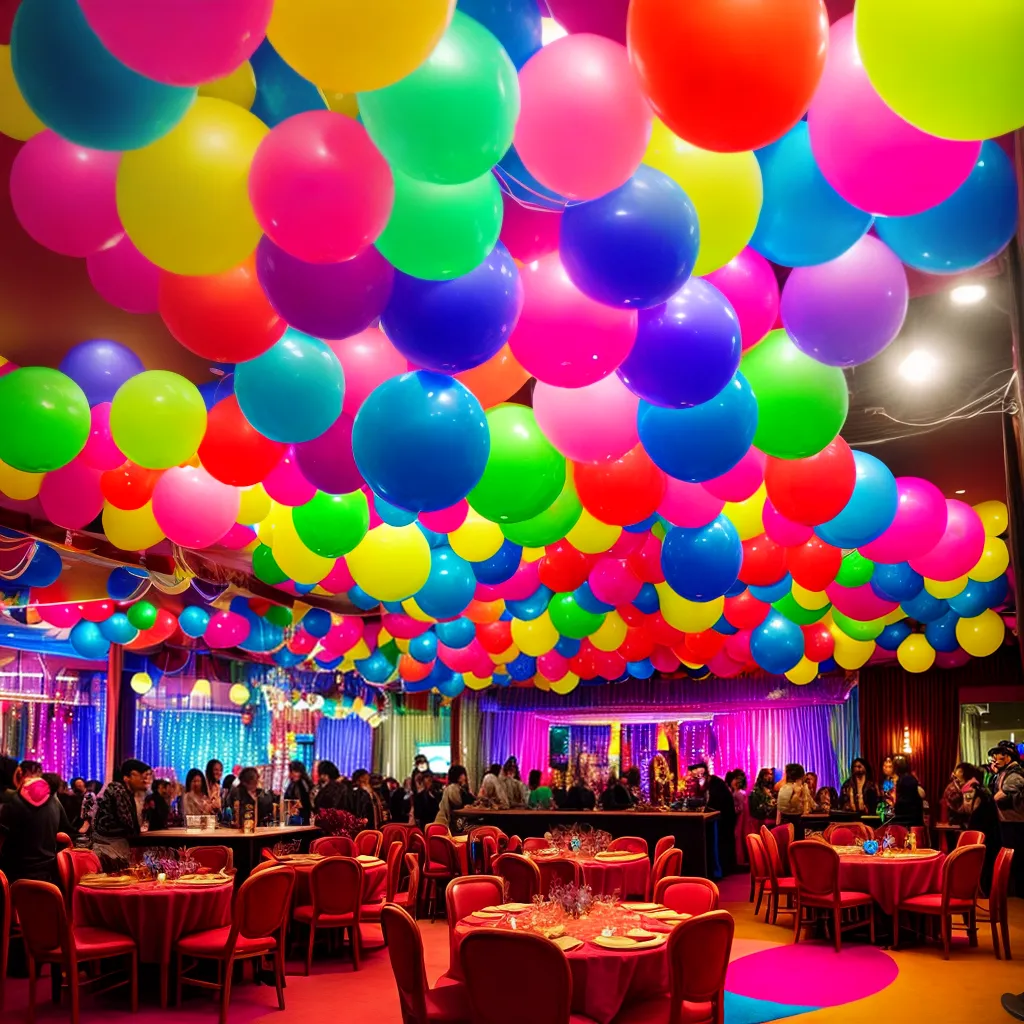 sala festa colorida baloes comida 1 sala festa colorida baloes comida 1
