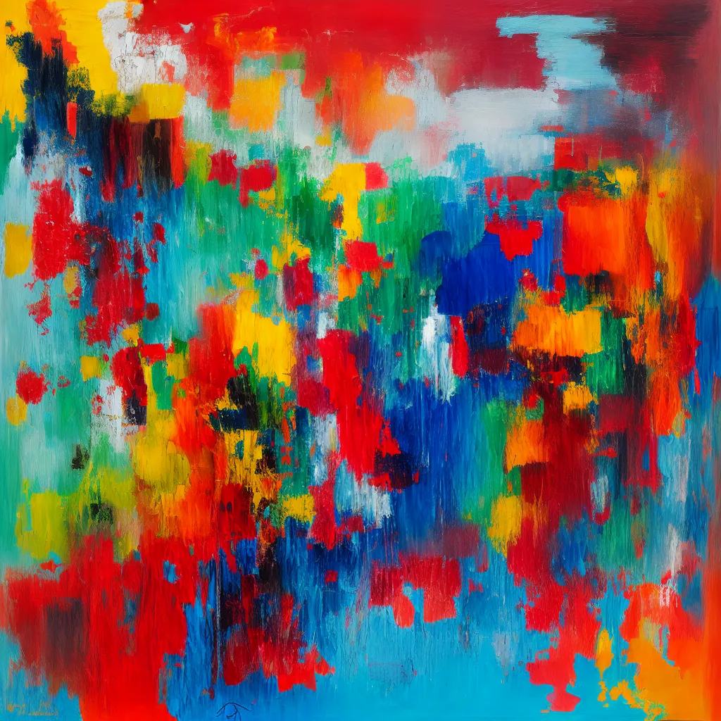 arte brut pintura vibrante caotica arte brut pintura vibrante caotica