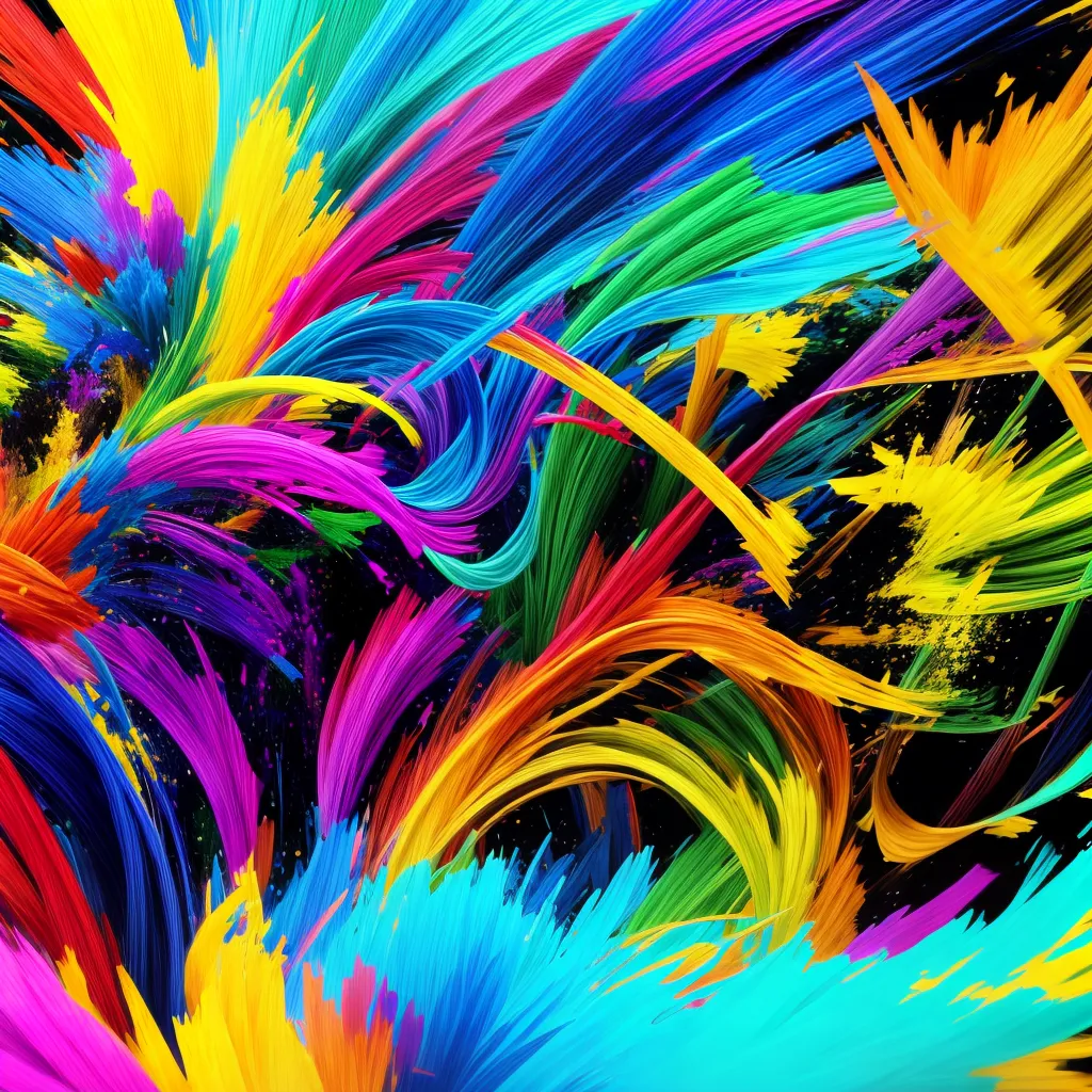 papel de parede abstrato danca vibrante