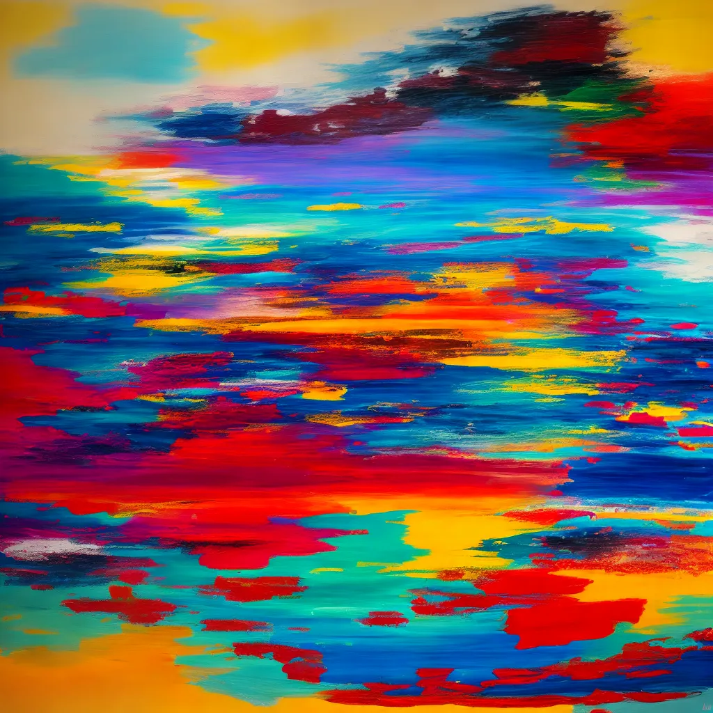 pintura abstrata vibrante caos criatividade pintura abstrata vibrante caos criatividade