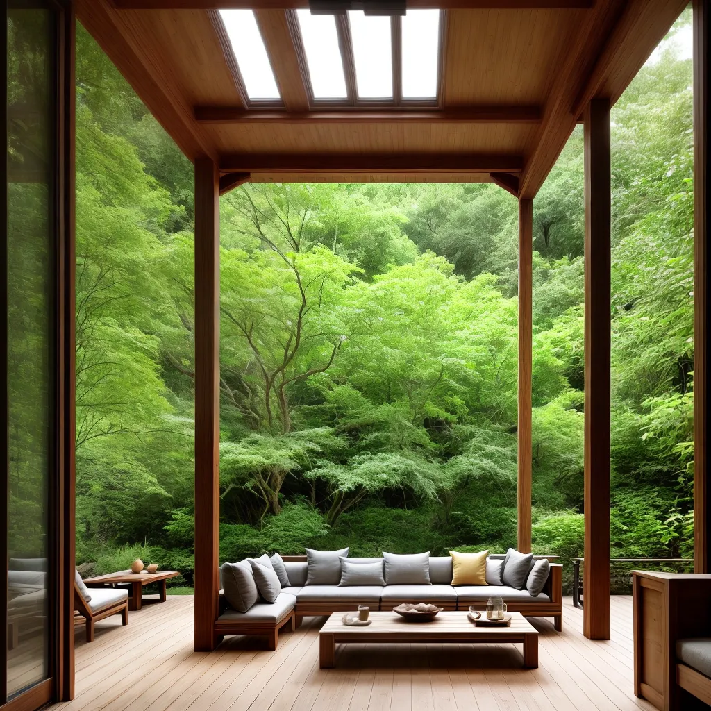 sala jardim natural feng shui