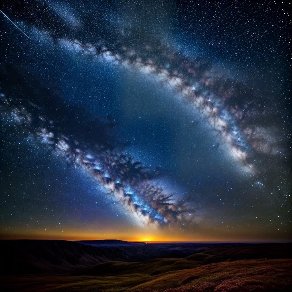 ceu estrelado milky way estrela cadente ceu estrelado milky way estrela cadente
