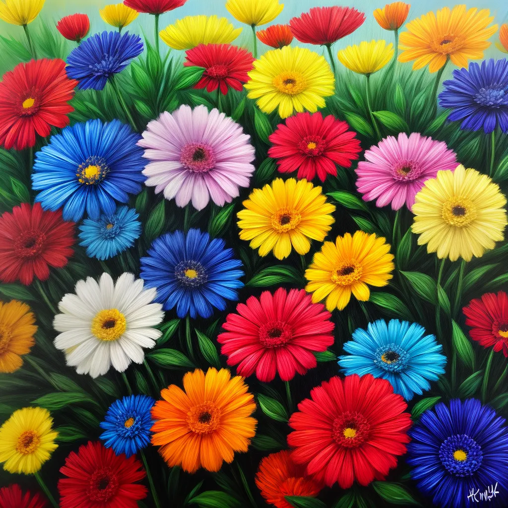 pintura vibrante buque flores emocoes pintura vibrante buque flores emocoes