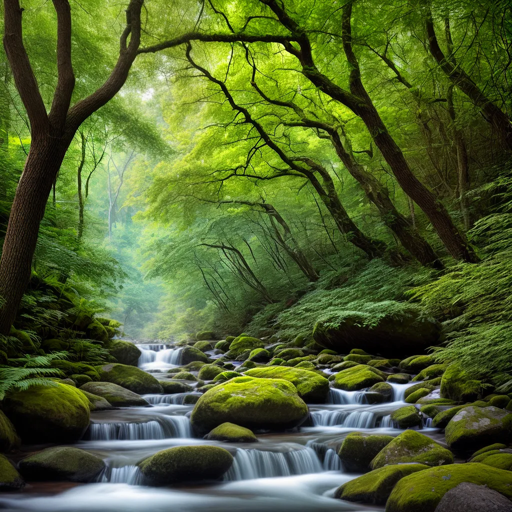 pintura floresta misteriosa encantamento pintura floresta misteriosa encantamento