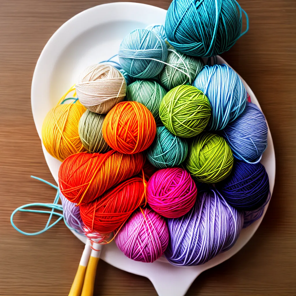 croche colorido agulha fio