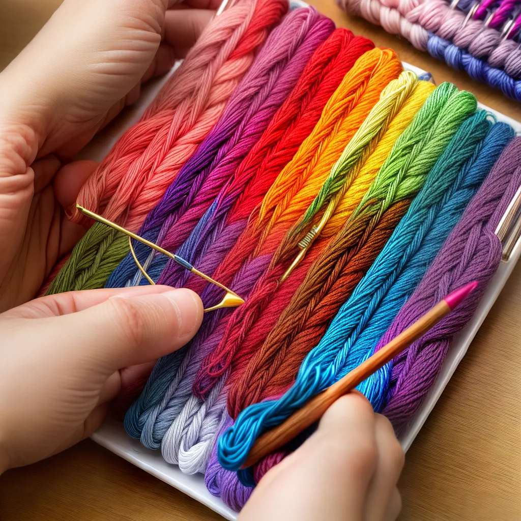 croche maos habilidosas tecnica colorida